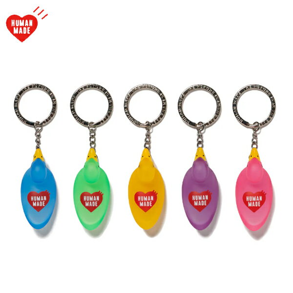 5colorsHUMAN MADE DUCK PVC KEY CHAIN BLUE/GREEN/YELLOW/PURPLE/PINK 2...