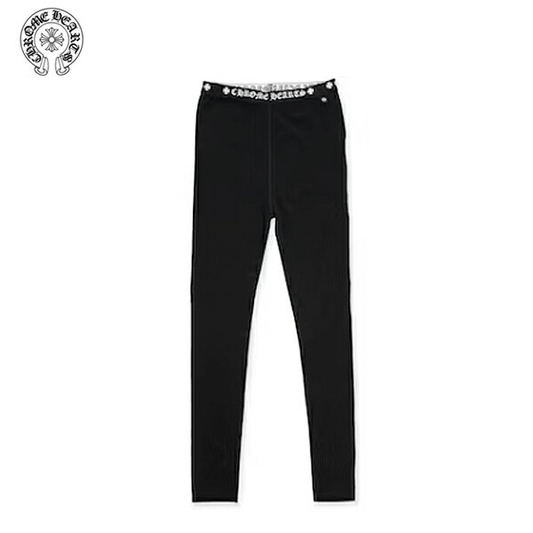 Chrome Hearts Logo Leggings Black クロムハ