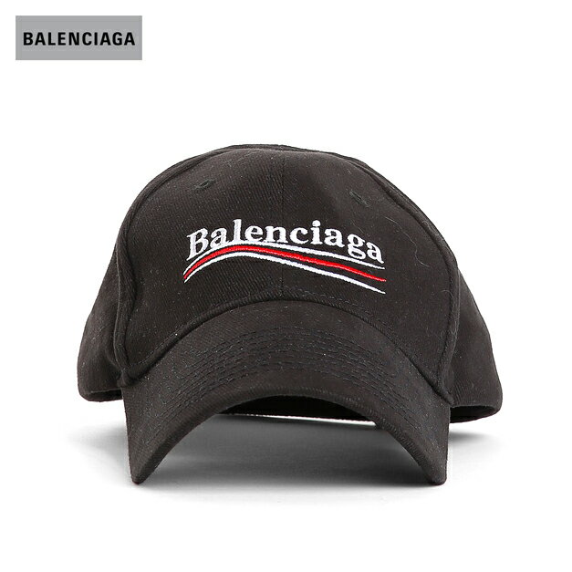 BALENCIAGA バレンシアガ 2018年春夏 POLITICAL LOGO CAP BLACK