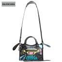 BALENCIAGA バレンシアガ 2018年春夏 WOMEN 039 S GRAFFITI CLASSIC CITY BAG MINI BLACK x MULTICOLOR