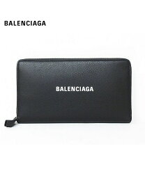 バレンシアガ 長財布（レディース） BALENCIAGA Zip-around leather wallet Black 2018AW バレンシアガ レザー 長財布 ブラック 2018-2019年秋冬