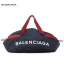 BALENCIAGA バレンシアガ Embroidered canvas bag バッグ ネイビー 2018-2019年秋冬