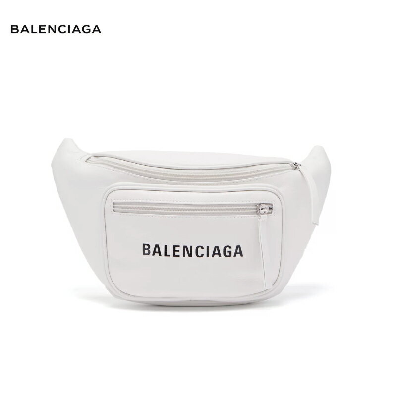 BALENCIAGA バレンシアガ Everyday leather belt bag バッグ ホワイト／ブラック 2018-2019年秋冬