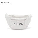 BALENCIAGA バレンシアガ Everyday leather belt bag バッグ ホワイト／ブラック 2018-2019年秋冬