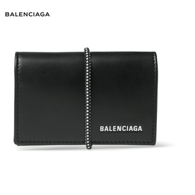 BALENCIAGA バレンシアガ Logo-Print Leather