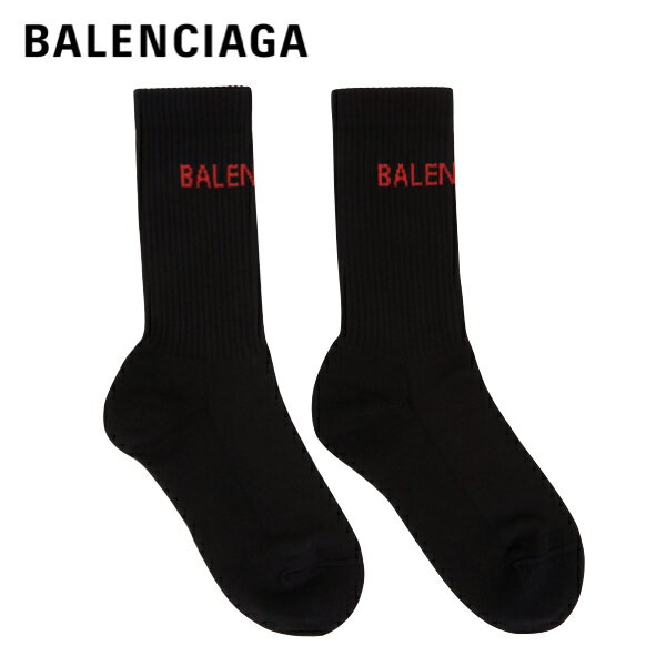 BALENCIAGA Logo tennis socks Black 2021SS バレ