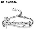 BALENCIAGA Logo bracelet Antique silver 2022SS バレンシアガ ロゴ ブレスレット アンティークシルバー 2022年春夏