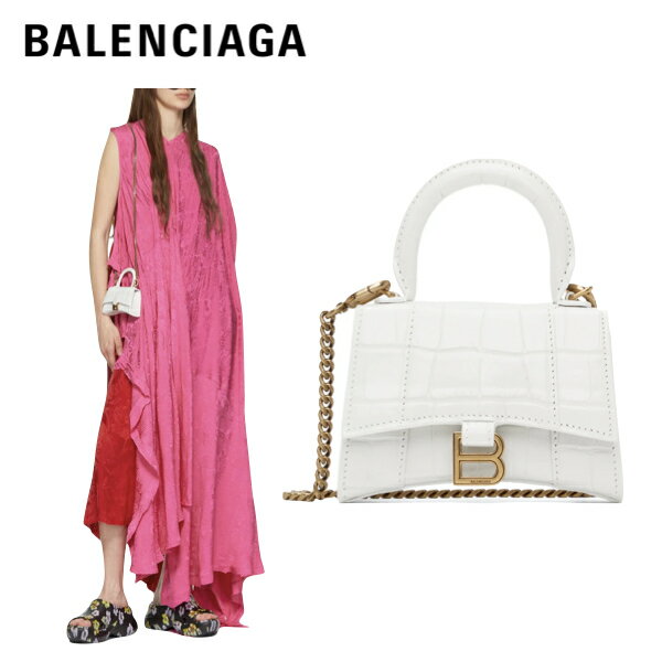 BALENCIAGA XXS top handle bag White 2023SS バレンシアガ トップ ハンドル バッグ ホワイト 2023年春夏