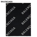 BALENCIAGA Allover Macro Scarf Black & Grey 2023AW Allover Macro }t[ 2023NH~