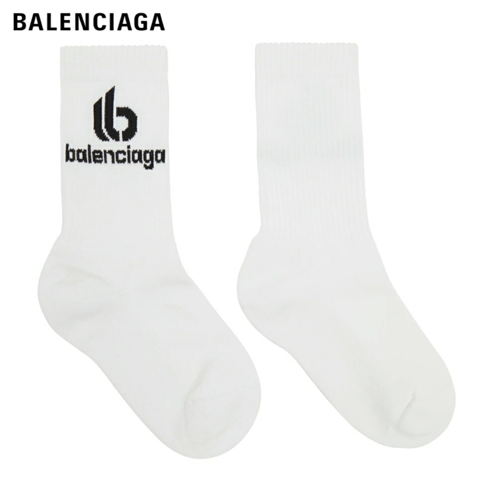 BALENCIAGA Double B Socks White 2023AW Double B ソックス ホワイト 2023年秋冬