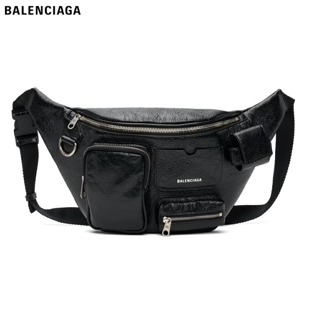 BALENCIAGA Superbusy Belt Bag Black 2023AW バレンシアガ スーパービジー ベルトバッグ ブラック 2023年秋冬