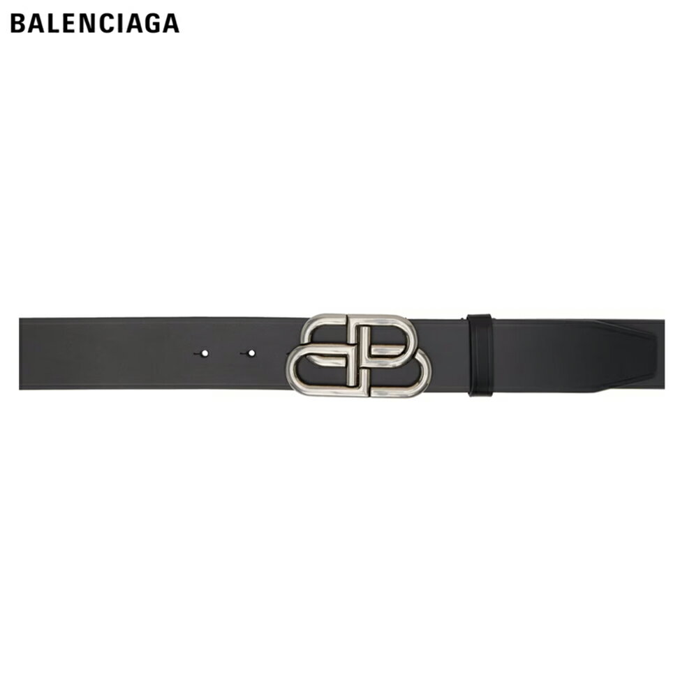 バレンシアガ BALENCIAGA BB Extra Large Belt Black 2023AW バレンシアガ BBエクストララージ ベルト ブラック 2023年秋冬