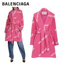 BALENCIAGA Wool cashmere and silk wrap coat pink 2021SS oVAK E[ JV~A bv R[g AE^[ sN 2021Nt