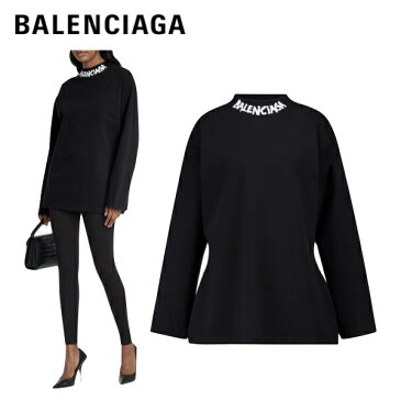 BALENCIAGA logo cotton jersey long sleeved t-shirt black 2021SS バレンシアガ ロゴ コットン ジャージ 長袖 Tシャツ トップス ブラック 2021年春夏