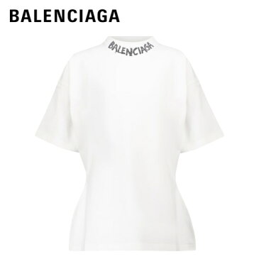 BALENCIAGA logo cotton jersey sleeved t-shirt white2021SS バレンシアガ ロゴ コットン ジャージ Tシャツ トップス ホワイト 2021年春夏