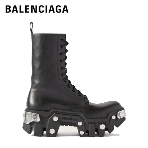 BALENCIAGA Bulldozer Embellished Leather Boots Black 2023AW バレンシアガ ブルドーザー 装飾 レザー ブーツ ブラック 2023年秋冬