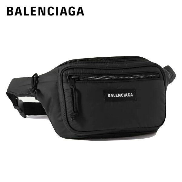 BALENCIAGA Explorer Logo-Appliquéd Nylon Belt Bag Black 2023AW バレンシアガ エクスプローラー ロゴアップリケ ナイロン ベルト バッグ ブラック 2023年秋冬