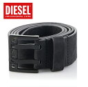 DIESEL ディーゼル2020年新作 ベルト BIT ビット 牛革 レザー ロゴ バックル X03714 PR047 BLACK LEATHER