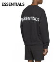 ESSENTIALS Reflective Pullover Sweat-shirt Mens Tops Black 2020SS GbZVY tNeBu vI[o[ XEFbgVc Y gbvX ubN 2020NtĐV