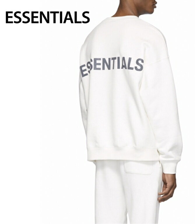 ESSENTIALS Reflective Pullover Sweat-shirt Mens Tops White 2020SS GbZVY tNeBu vI[o[ XEFbgVc Y gbvX zCg 2020NtĐV