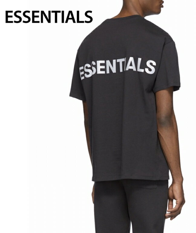 ESSENTIALS Reflective Logo T-shirt Mens Tops Black 2020SS エッセンシャルズ リフレクティブ ロゴ Tシャツ メンズ トップス ブラック 2020年春夏新作