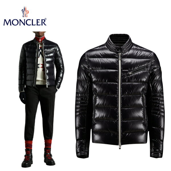 MONCLER Mens Berriat Biker Down Jacket モンクレール メンズ バイカー ダウンジャケット アウター