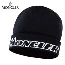 MONCLER モンクレール BONNET Knit Cap ニット帽 帽子 ブラック