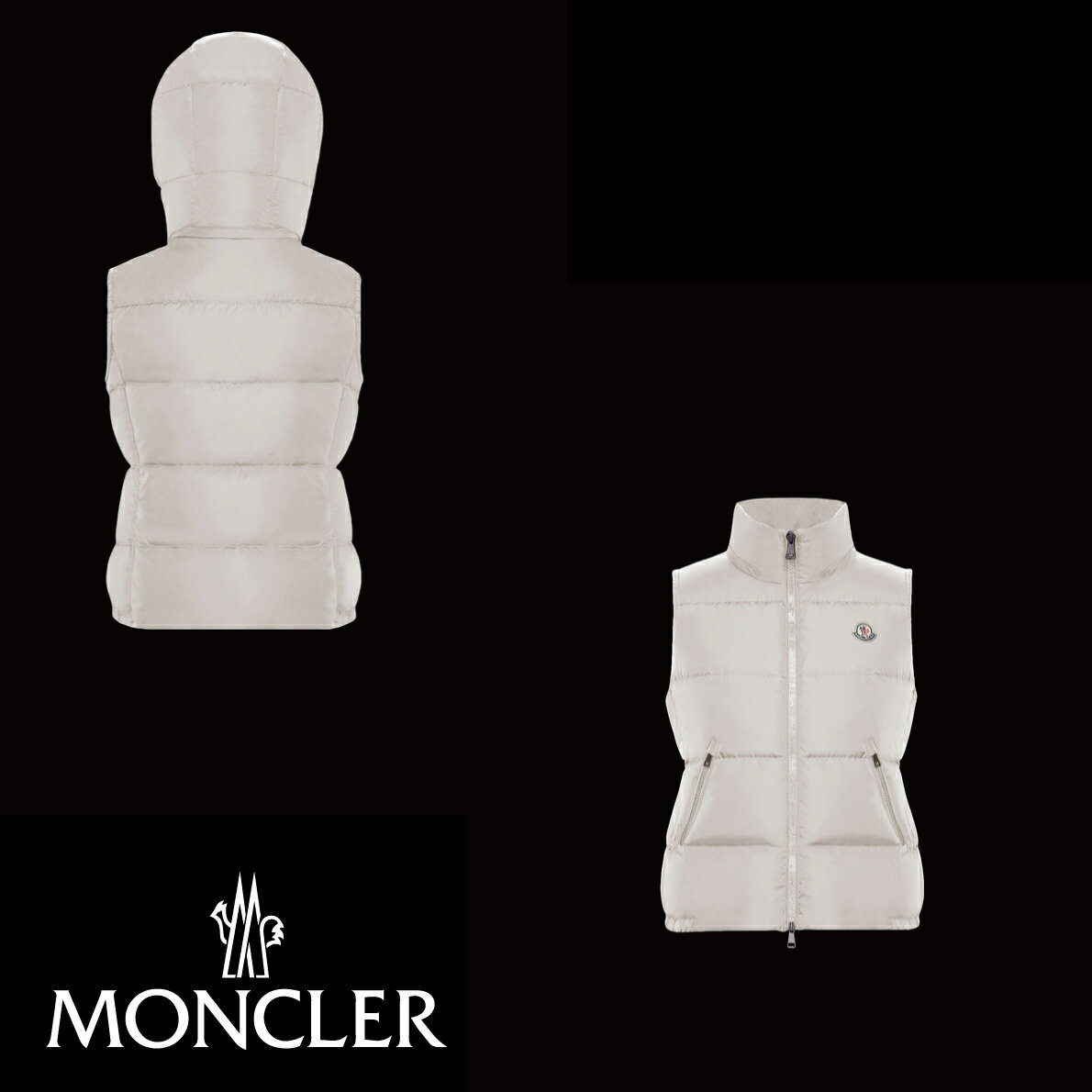 MONCLER モンクレール GALLINULE gilet ダウンベスト レディース アイボリー 2019-2020年秋冬新作