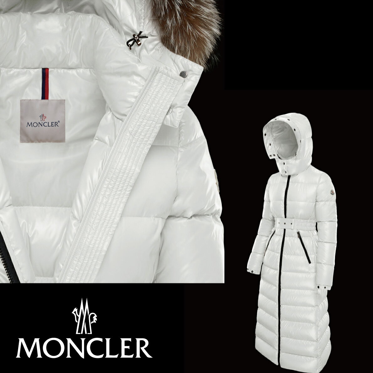 MONCLER モンクレール ダウンジャケット HUDSON Blanc ブランク 2019-2020年秋冬新作 レディース