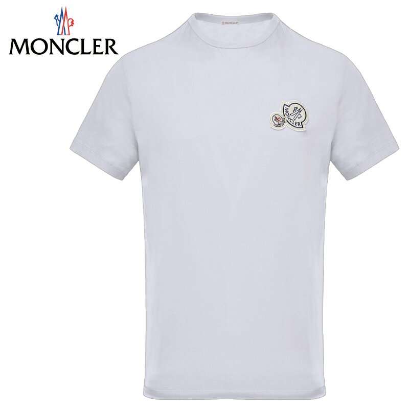 モンクレール Tシャツ メンズ MONCLER モンクレール T-SHIRT Tシャツ Blanc ホワイト メンズ