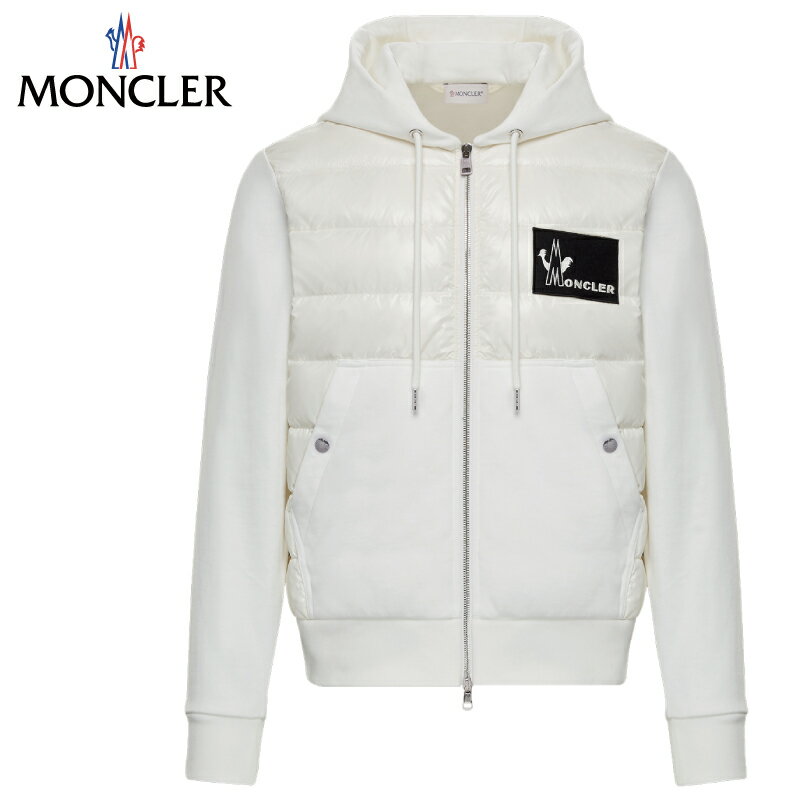 MONCLER SWEAT-SHIRT REMBOURRE パーカー Blanc ブランク メンズ 2019-2020年秋冬