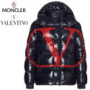 MONCLER VALENTINO V Logo Navy Rosso Mens Down Jacket 2019AW モンクレール ヴァレンティノ ヴァレンチノ SV3CN00A5AG BLR コラボレーション Vロゴ ダウンジャケット メンズ ネイビー レッド 2019-2020年秋冬