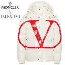 MONCLER モンクレール VALENTINO ヴァレンティノ ヴァレンチノ SV3CN00A5AG A33 コラボレーション Vロゴ ダウンジャケット メンズ ホワイト 2019-2020年秋冬 2019AW