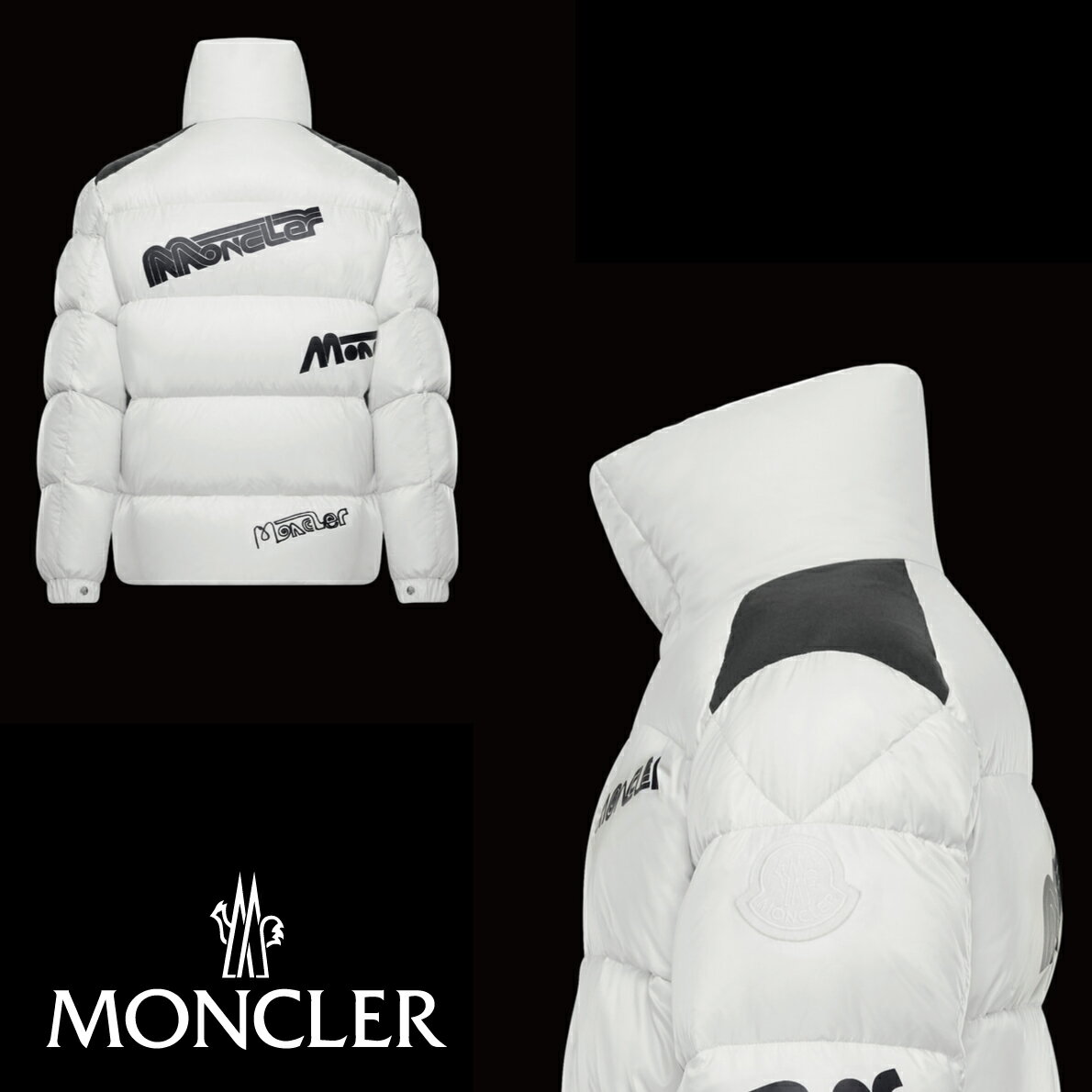 MONCLER モンクレール MARE 2 MONCLER 1952 + VALEXTRA メンズ ホワイト Blanc ダウンジャケット 2019-2020年秋冬新作