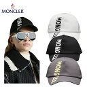 MONCLER Logo Baseball Cap Ladies 2022SS モンクレール ロゴ ベースボールキャップ 3カラー レディース 2022年春夏