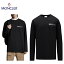 MONCLER Long Sleeve T-Shirt Mens Black 2022SS 󥯥졼 󥰥꡼ T  ֥å 2022ǯղ