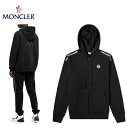 MONCLER Logo zip hoody Hoodie Black Mens Top 2022SS モンクレール ロゴ ジップアップフーディー ブラック メンズ トップス 2022年春夏