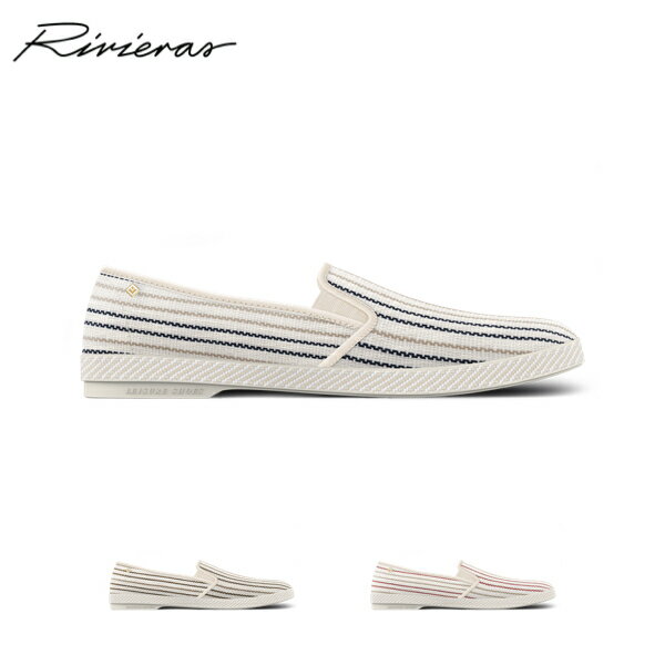 【3colors】Rivieras RAFFIA SLIP ON Greikos Blue,Greikos Brown,Greikos Redリビエラ ラフィア スリッポン グライコスブルー,グライコス ブラウン,グライコスレッド メンズ レディース