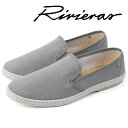 リビエラ スリッポン メンズ Rivieras リビエラ Jean Color Gris グレー ベージュ スリッポン メンズ レディース 2019年春夏