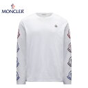 モンクレール トップス メンズ MONCLER Multicolor logos t-shirt Mens White Top 2021SS モンクレール マルチカラーロゴTシャツ メンズ ホワイト トップス 2021年春夏