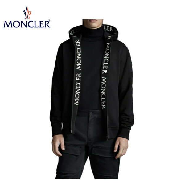 MONCLER Hooded Zipper Hoodie Black Mens 2021AW モンクレール スウェット フーディー ブラック メンズ 2021-2022年秋冬