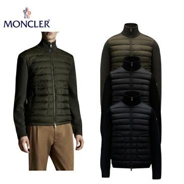 海外限定・国内未入荷カラー【3colors】MONCLER Zipper Cardigan Mens Top 2021AW モンクレール パディングカーディガン メンズ 3カラー トップス 2021-2022年秋冬