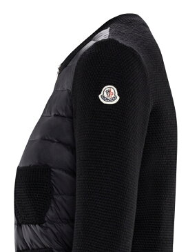 MONCLER モンクレール KNIT CREWNECK CARDIGAN ニット クルーネック カーディガン Ladys レディース Noir Black ブラック 2019-2020年秋冬新作