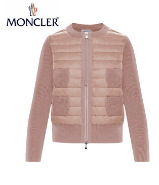 【海外限定・国内未入荷カラー】MONCLER モンクレール KNIT CREWNECK CARDIGAN ニット クルーネック カーディガン Ladys レディース Rose Pink ピンク 2019-2020年秋冬新作