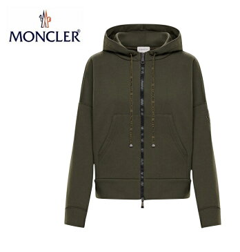 【海外限定・国内未入荷モデル】MONCLER モンクレール ZIPPER HOODED CARDIGAN ジッパー フード カーディガン Ladys レディース Military Green Khaki カーキ 2019-2020年秋冬新作