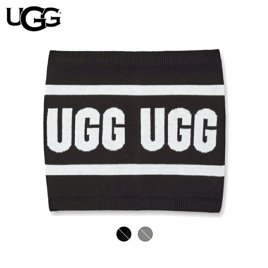 【2colors】UGG Graphic Logo Gaitor Black,Grey 2023AW アグ グラフィックロゴ ネックゲイター ブラック、グレー 2023年秋冬