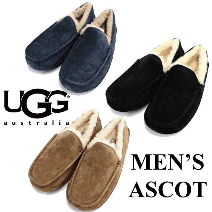 UGG アグ 2019-2020年秋冬新作 メンズ ASCOT(アスコット) 5775M 3カラー モカシン スリッポン ブーツ シューズ スリッパ【送料無料】