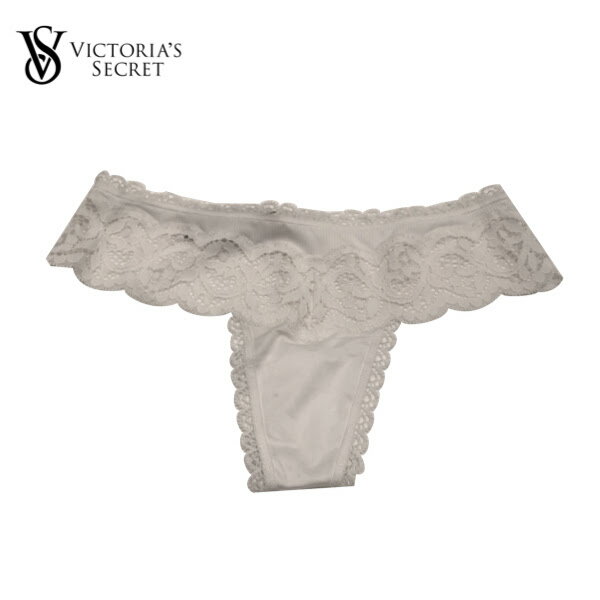 VICTORIA'S SECRET Thong Satin White Underwear Ladys 2020SS ビクトリアシークレット Tバック サテン ホワイト アンダーウェア 下着 ..