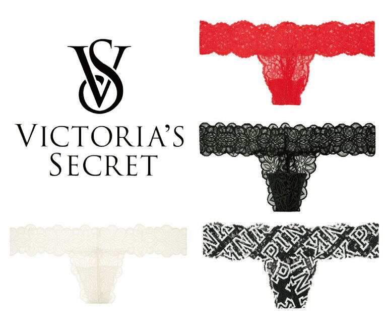 VICTORIA S SECRET ビクトリアシークレット 2017-2018年秋冬新作 ALLOVER LACE THONG アンダーウェア ショーツ 下着 マルチカラー