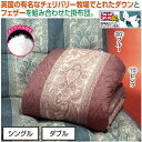 日本製 英国産ダウン&フェザー掛布団 ペイズリー☆fsfl68589819613